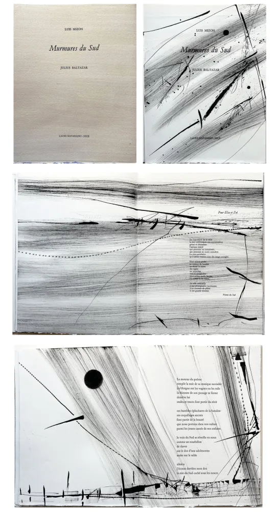 Monotipo Baltazar - Luis MIZÓN : MURMURES DU SUD. Poèmes inédits.‎ 