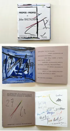 Monotipo Baltazar - PROPOS à PROPOS de Julius BALTAZAR (Avec une peinture originale sur toile‎)