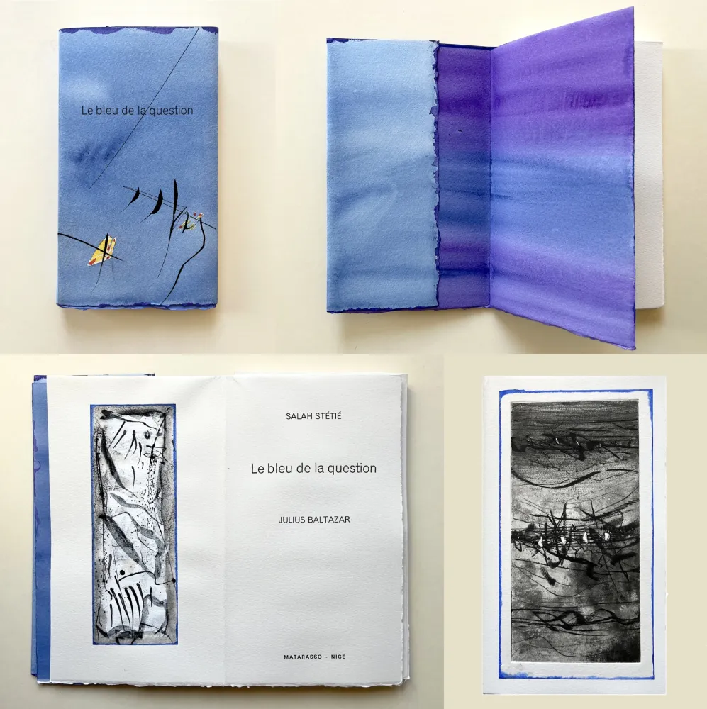 Aguafuerte Y Aguatinta Baltazar - Salah Stétié : ‎LE BLEU DE LA QUESTION‎ (2009)