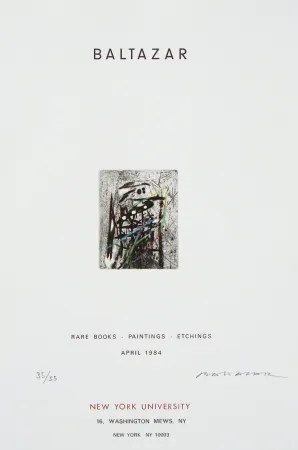 Aguafuerte Baltazar - Sans titre