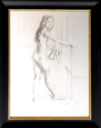Litografía Balthus - Jeune Femme Debou