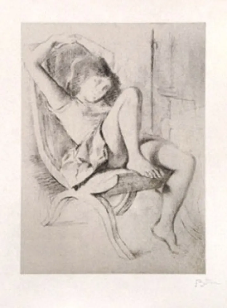Litografía Balthus - JEUNE FILLE
