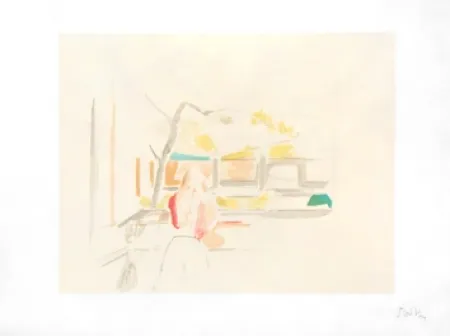 Litografía Balthus - JEUNE FILLE DE DOS