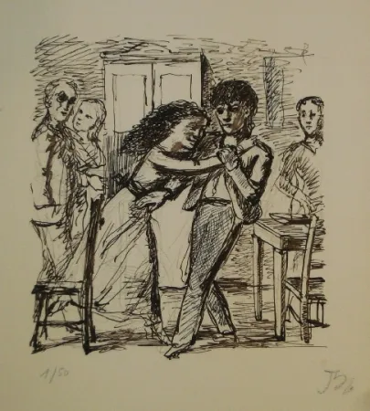 Litografía Balthus - Les hauts de hurlevent