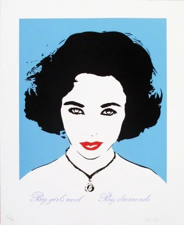 Serigrafía Bambi - Liz Taylor (Light Blue)