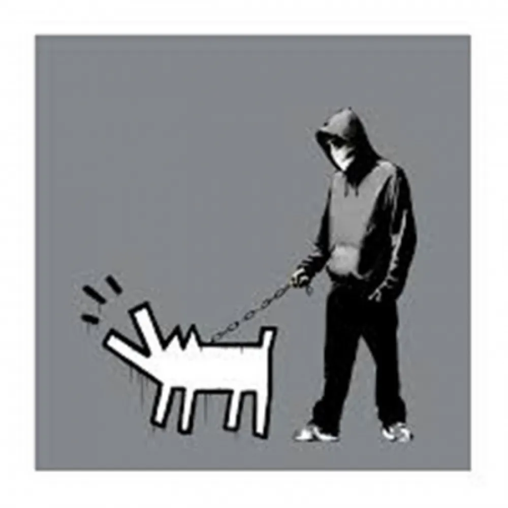 Serigrafía Banksy - Choose Your Weapon (Grey)