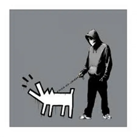 Serigrafía Banksy - Choose Your Weapon (Grey)