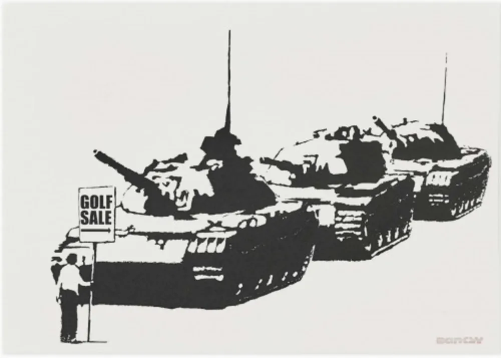 Serigrafía Banksy - Golf Sale (Unsigned)