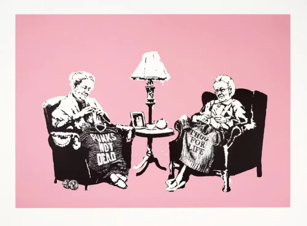 Serigrafía Banksy - Grannies (Unsigned)
