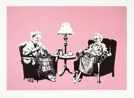 Serigrafía Banksy - Grannies (Unsigned)