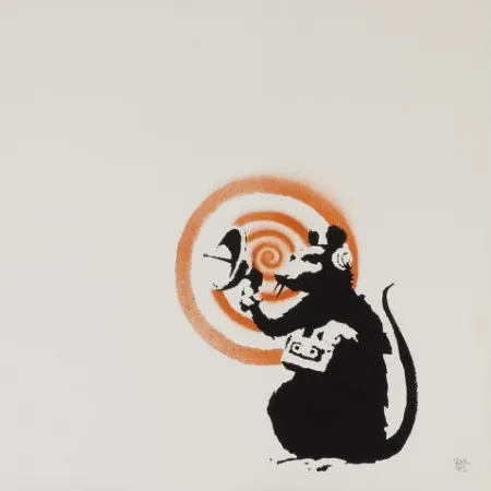 Serigrafía Banksy - Radar Rat