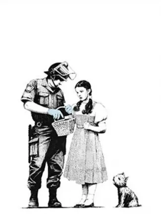 Serigrafía Banksy - Stop and Search