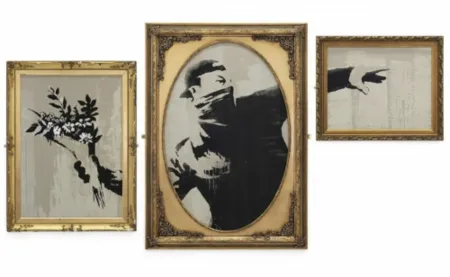 Serigrafía Banksy - Thrower Triptych (VIP)