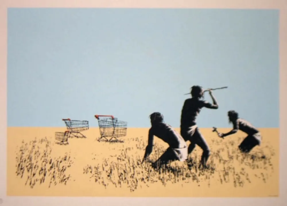 Serigrafía Banksy - Trolley Hunters - Trolleys 