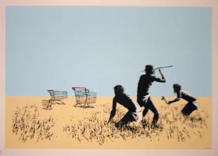 Serigrafía Banksy - Trolley Hunters - Trolleys 