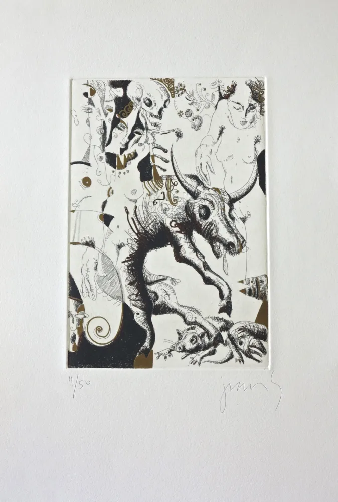 Grabado Barbera - Agonia