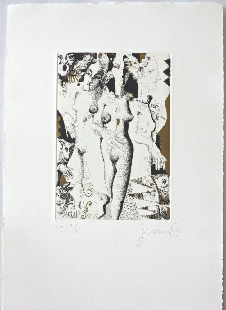 Grabado Barbera - Seduccion