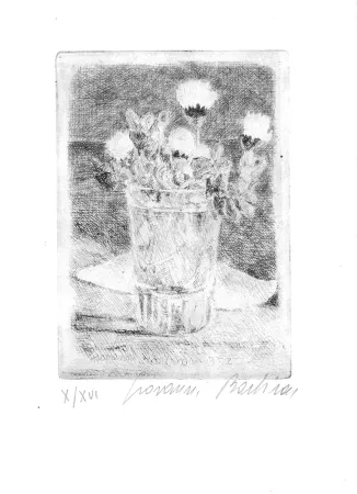 Aguafuerte Barbisan - Fiori nel bicchiere