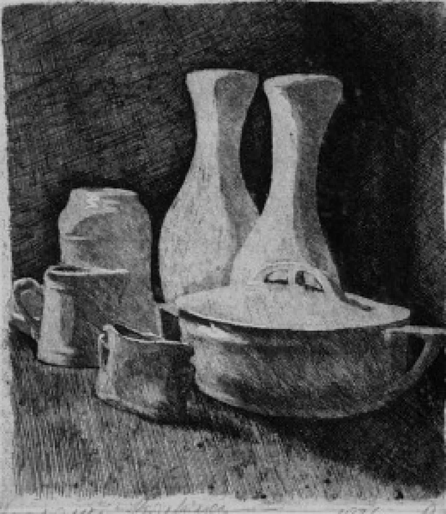 Aguafuerte Barbisan - Natura morta