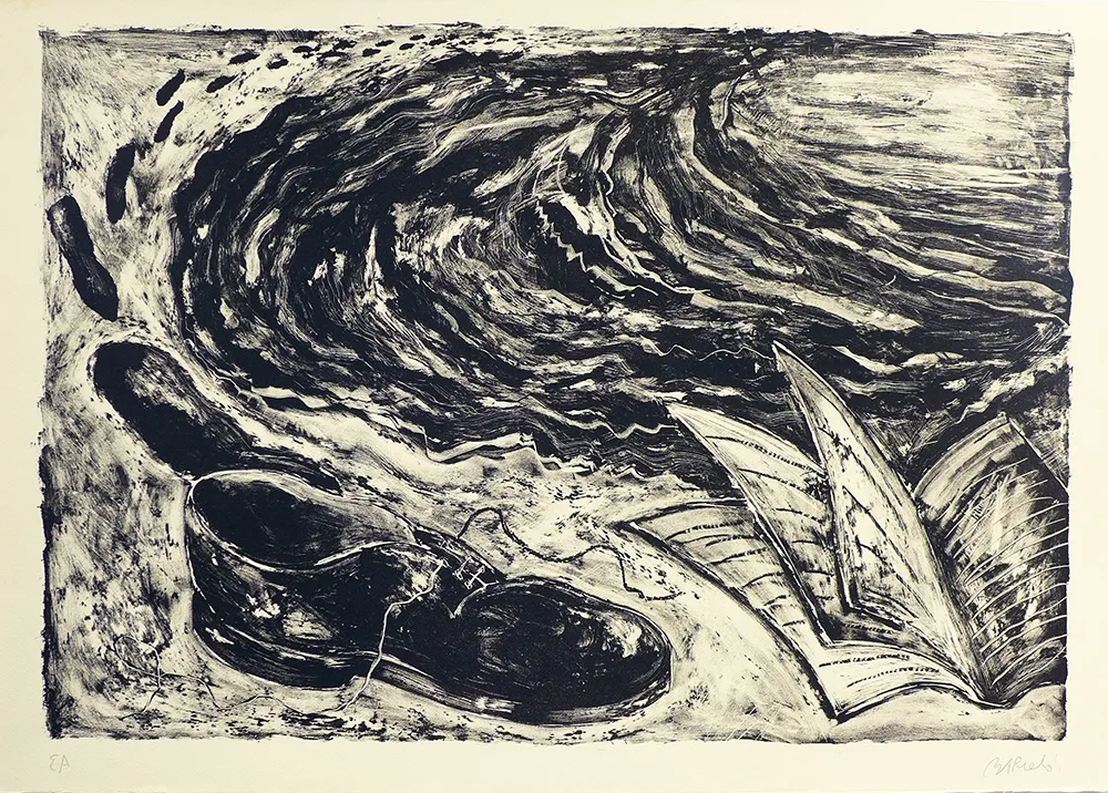 Litografía Barcelo - La chaussure