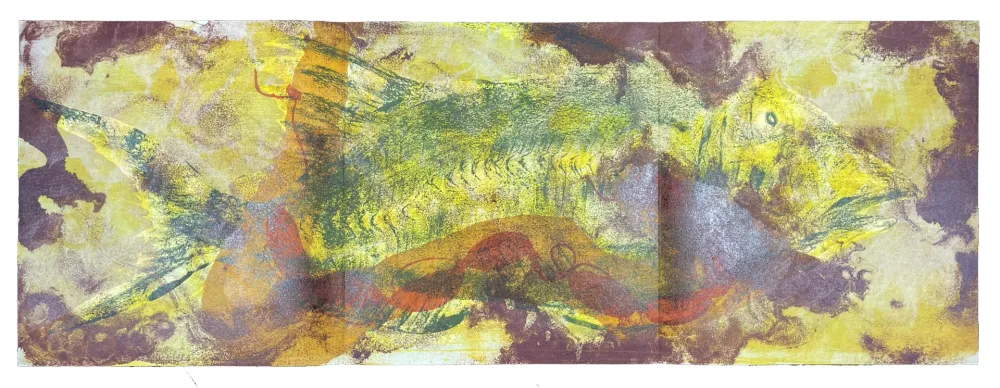 Litografía Barcelo - La Chenille / La Carpe