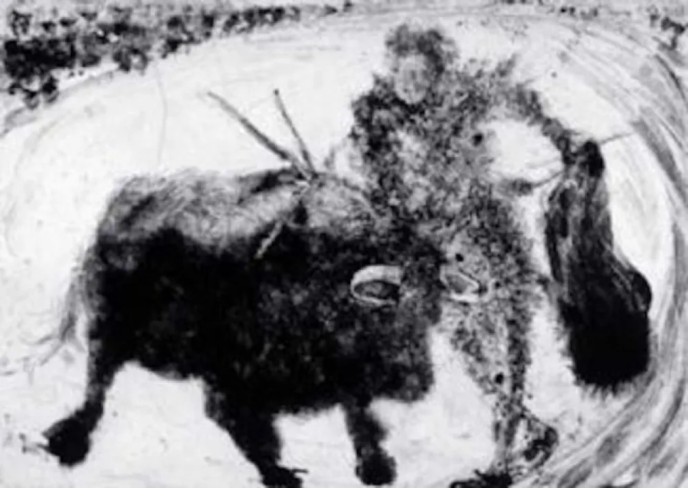 Aguafuerte Y Aguatinta Barcelo - La Tauromaquia