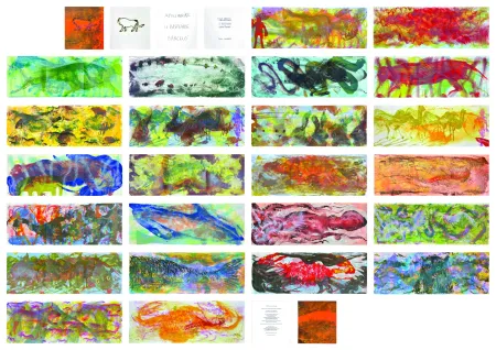 Litografía Barcelo - Le Bestiaire ou Cortège d'Orphée de Guillaume Apollinaire par Miquel Barceló