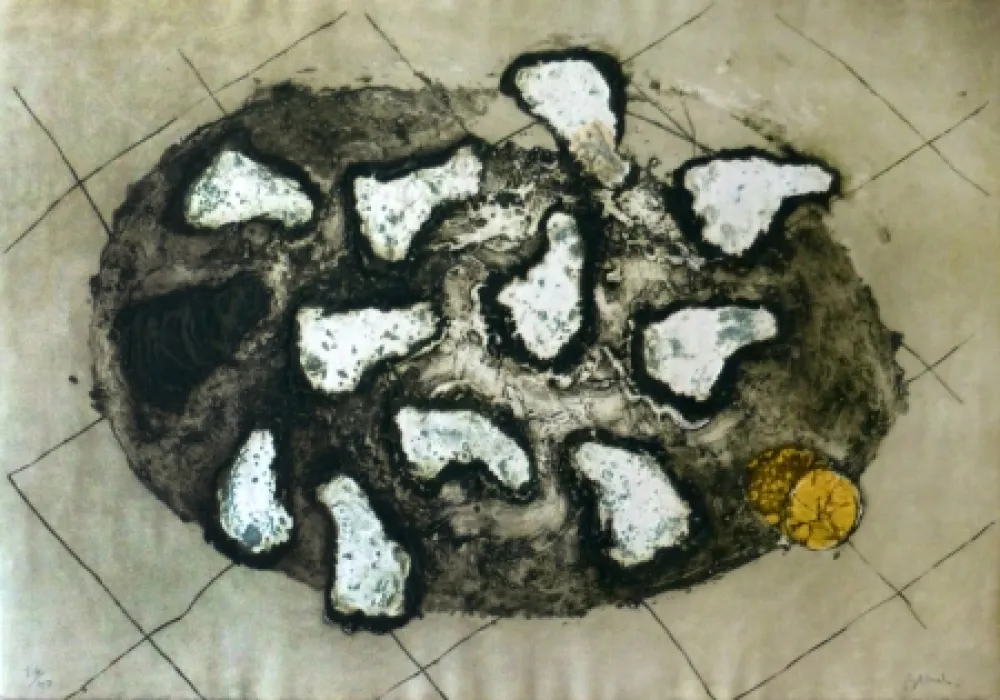 Grabado Barcelo - Les huitres