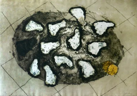 Grabado Barcelo - Les huitres