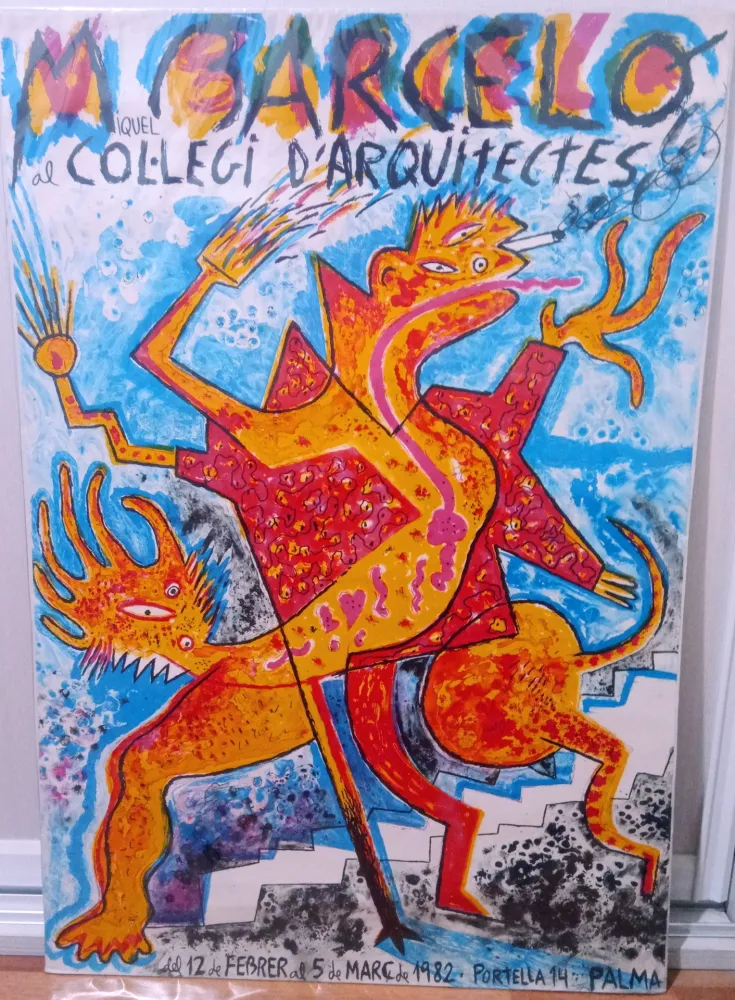 Litografía Barcelo - Miquel Barceló al col·legi d'arquitectes