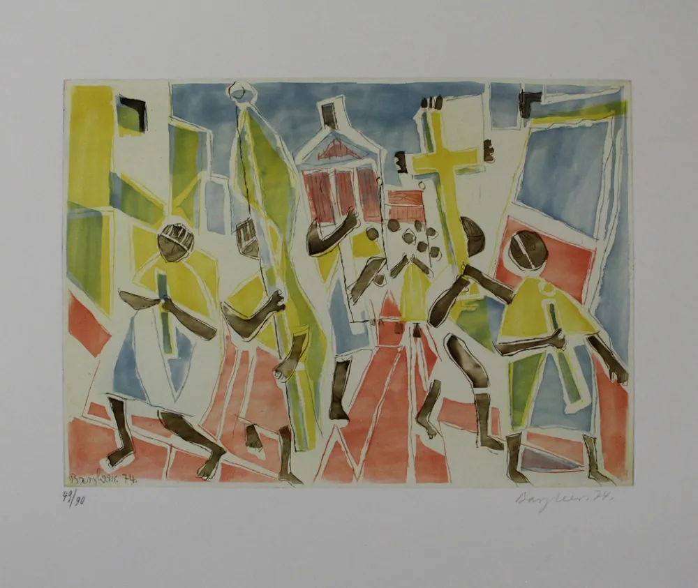 Aguafuerte Y Aguatinta Bargheer - Corpus Domini