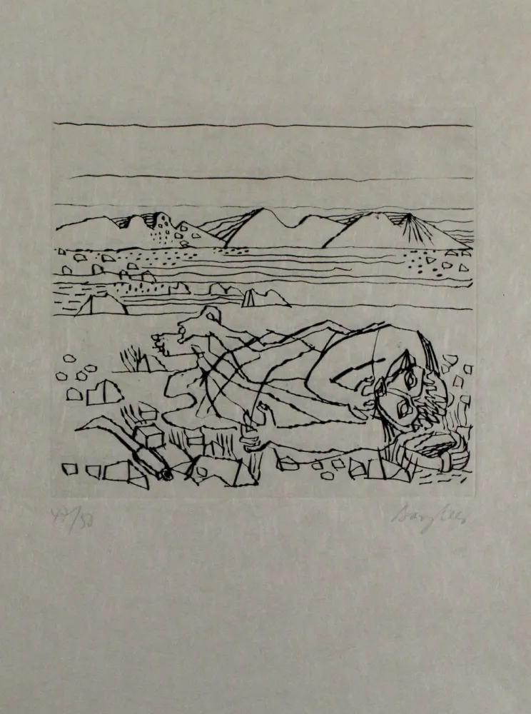 Grabado Bargheer - Der Gast