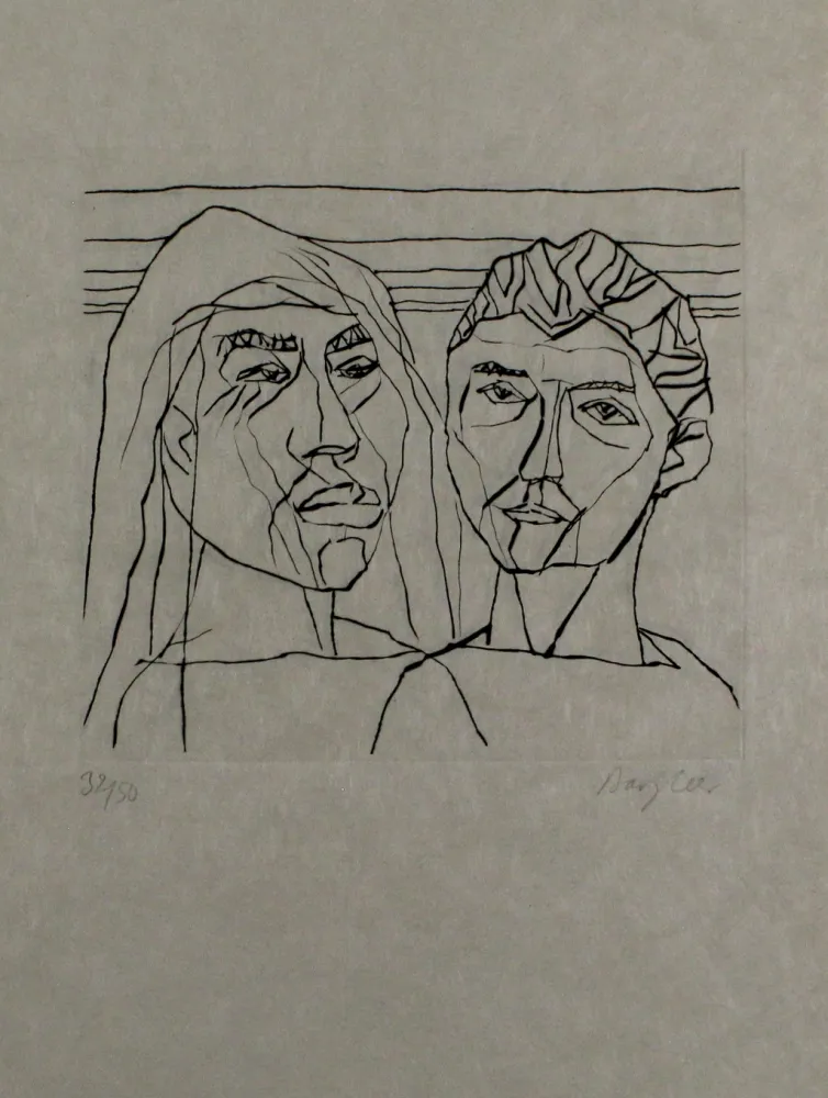 Grabado Bargheer - Der Gast