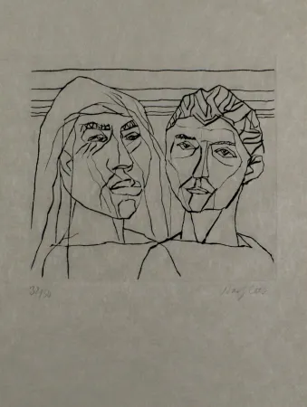 Grabado Bargheer - Der Gast