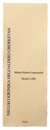 Libro Ilustrado Baroja-Collet - Neguko kronika hegoaldeko ordeketan