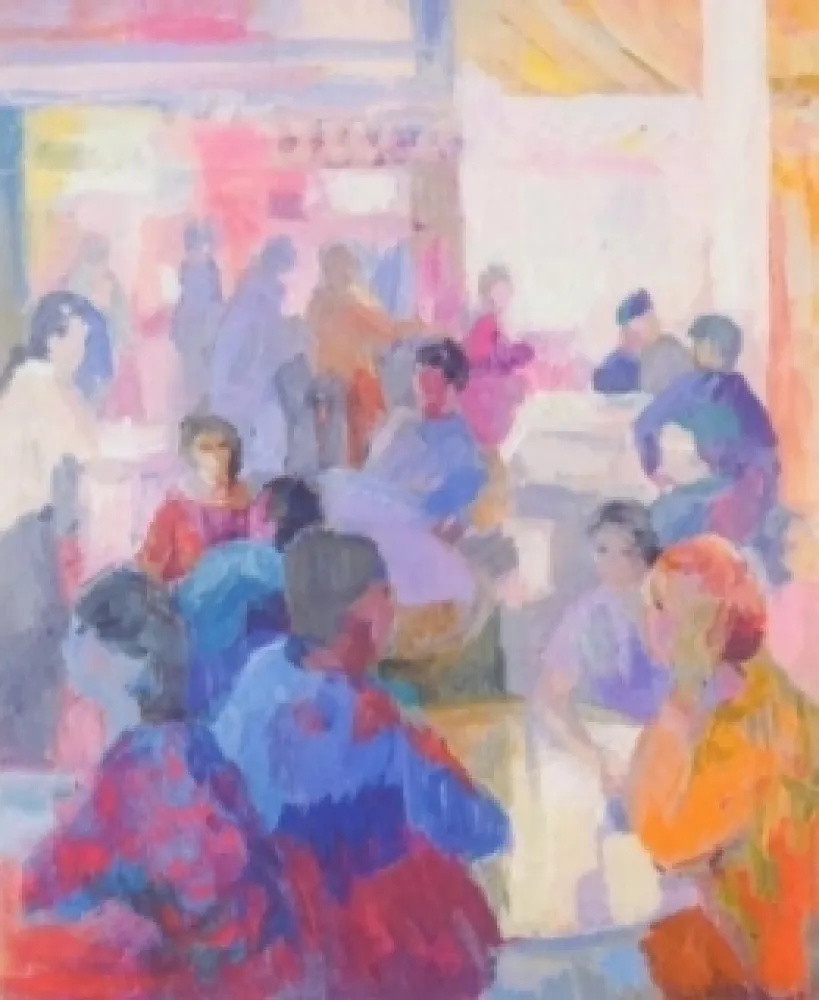 Litografía Baroni - Le petit café