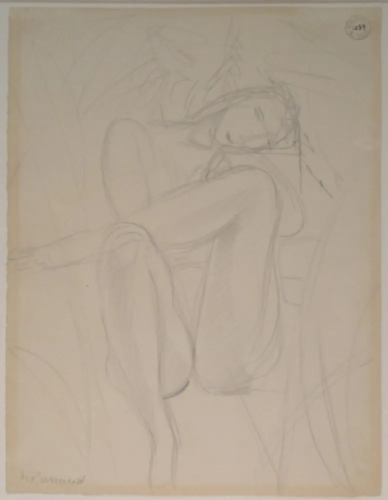 Sin Técnico Barraud - Sitzender weiblicher Akt