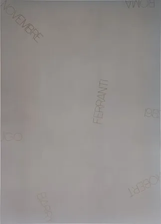 Serigrafía Barry - Ugo Ferranti Roma 1989