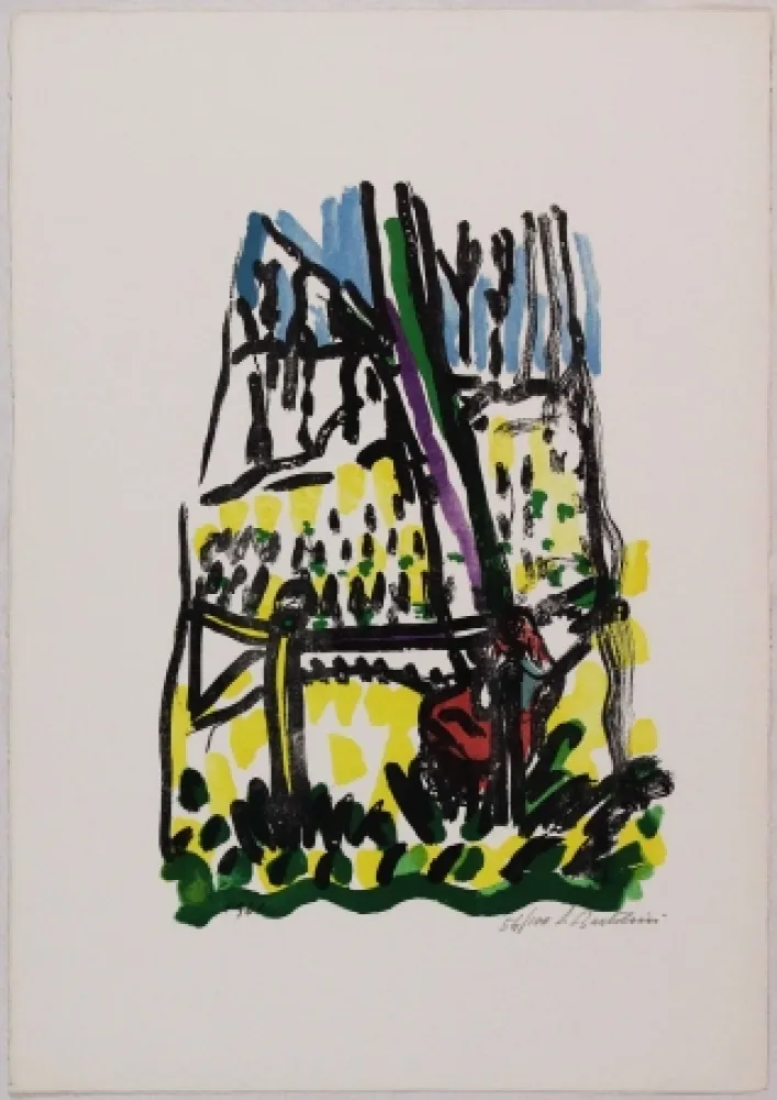 Litografía Bartolini - Anna nei boschi