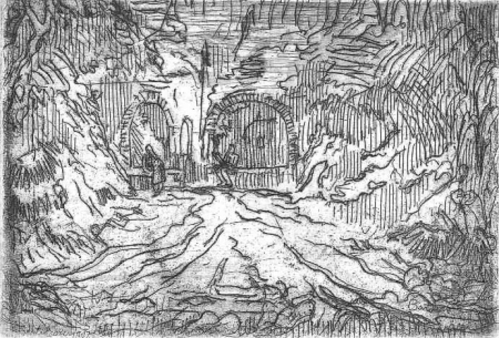 Grabado Bartolini - Fonte Canapina