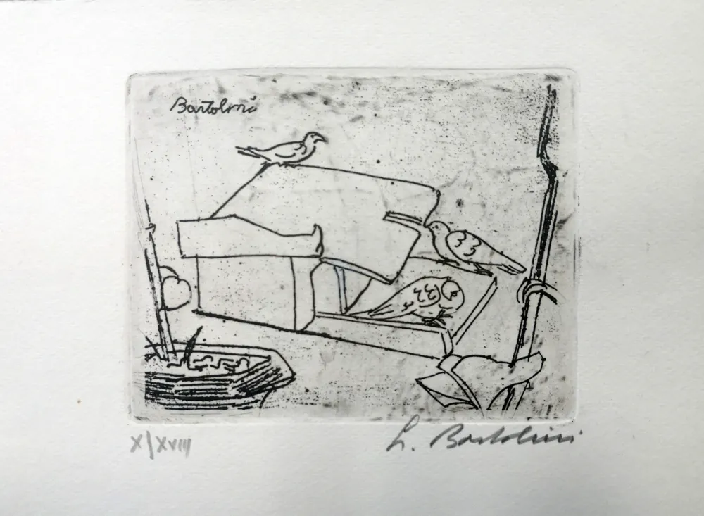 Aguafuerte Bartolini - La casa dei colombi