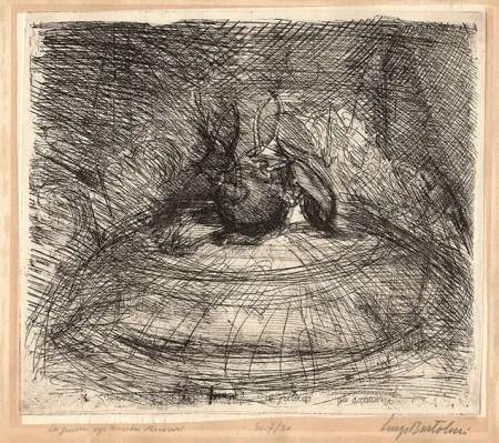 Aguafuerte Bartolini - LA GUERRA (SCARABEI STERCORARI)