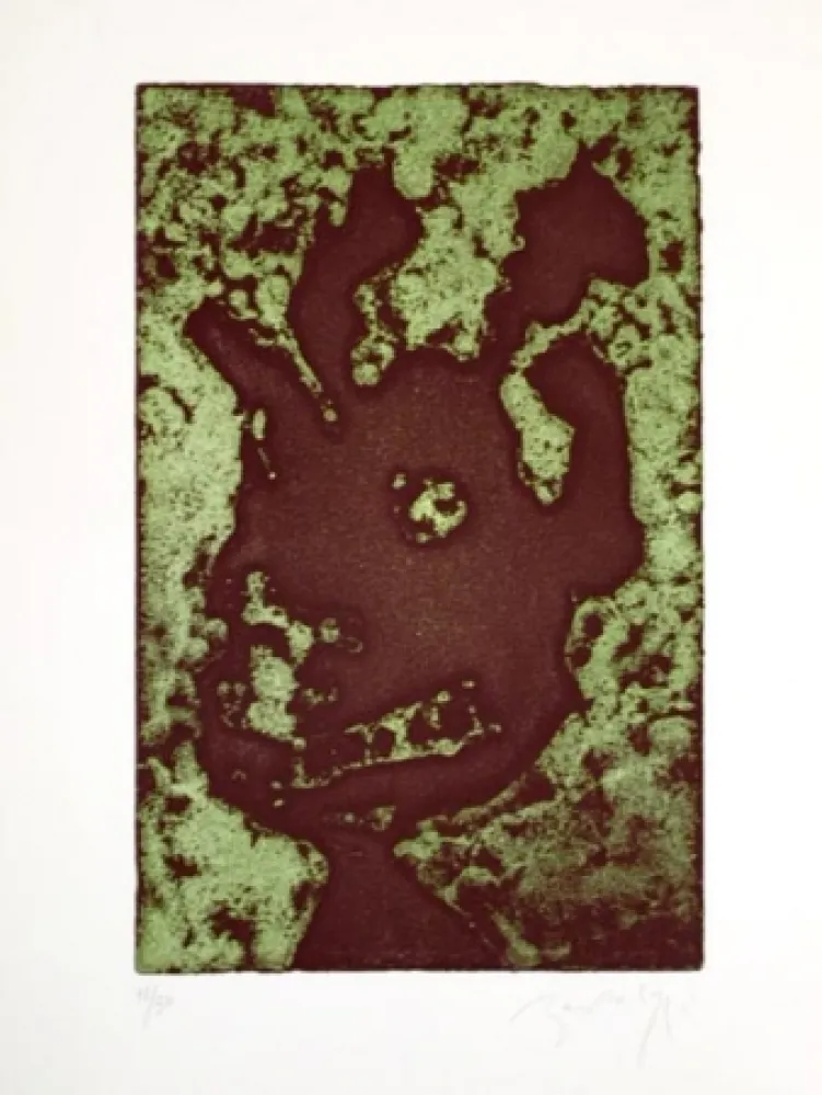 Aguafuerte Bartolozzi - PERSONAJE NEGRO