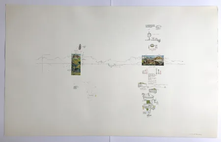 Serigrafía Baruchello - Sans titre (Rosengarten Ice Cream Sundae)