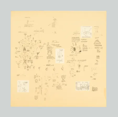 Serigrafía Baruchello - Senza titolo