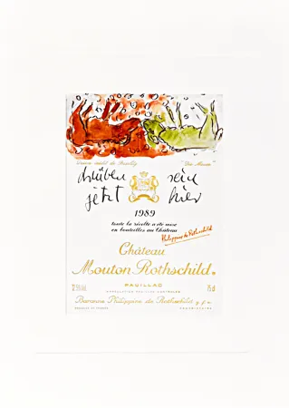 Litografía Baselitz -  Design de Georg Baselitz - “Die Mauer” 