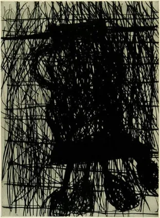 Punta Seca Baselitz - Die Vase (The Vase)