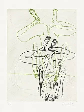 Punta Seca Baselitz - Doppelakt