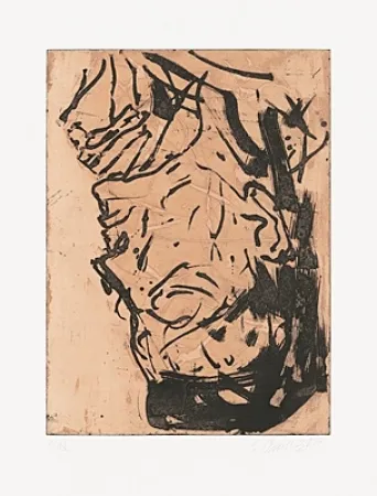 Aguafuerte Y Aguatinta Baselitz - Elke VIII