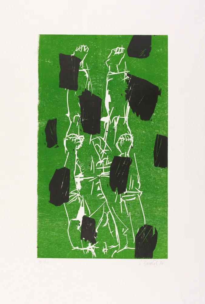 Grabado En Madera Baselitz - 